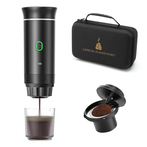Máquina de café expreso portátil,Cafetera Portátil Cápsula de...