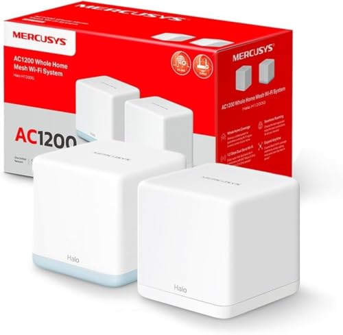 MERCUSYS Halo H1200G(2-Pack) - Sistema Wi-Fi Mesh Doble Banda...