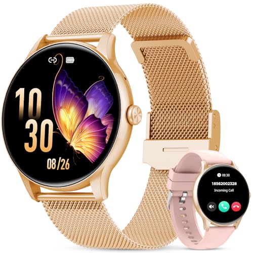 Reloj Inteligente Mujer, 1.39 Smartwatch Mujer con Llamadas