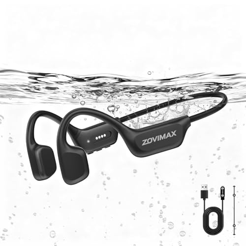 ZOVIMAX Auriculares Militares Conducción Ósea, Bluetooth 6.0